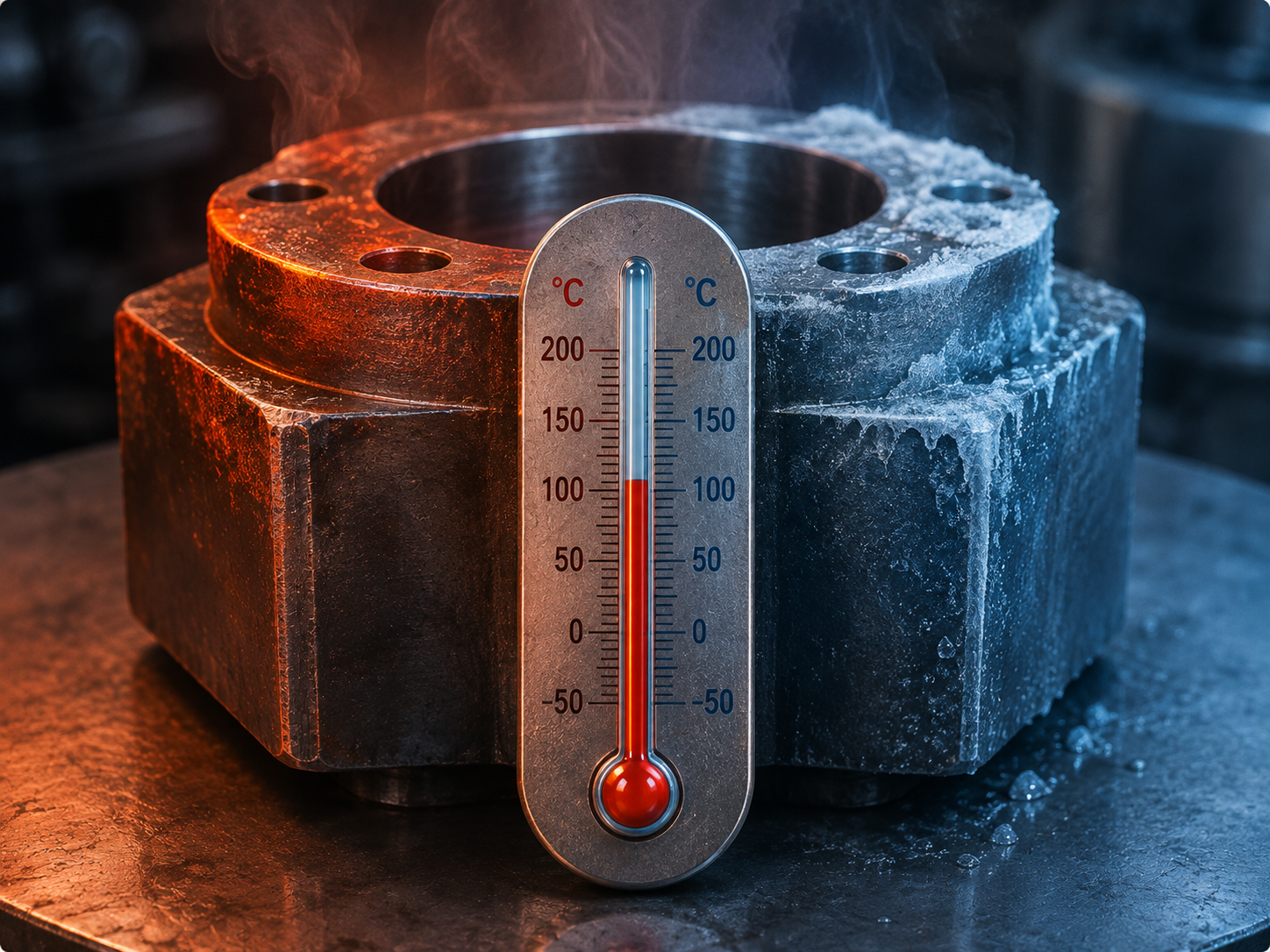 Indicador industrial de temperatura
